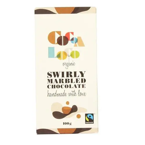 Cocoa Loco Marbled Chocolate Bar Best Before 31-05-25 1