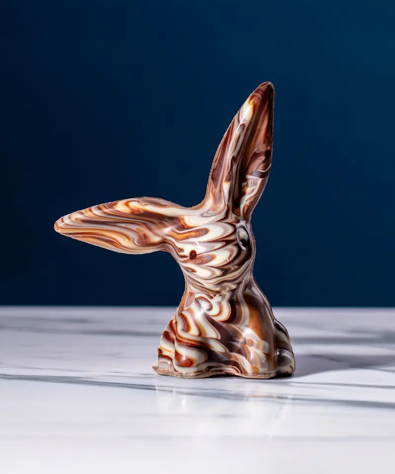 Cocoa Loco Marbled Fairtrade Chocolate Rabbit 200G 1