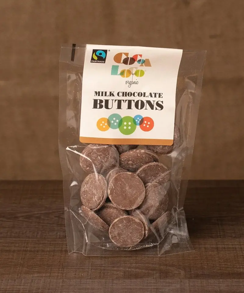 Cocoa Loco Milk Chocolate Buttons 100G 2