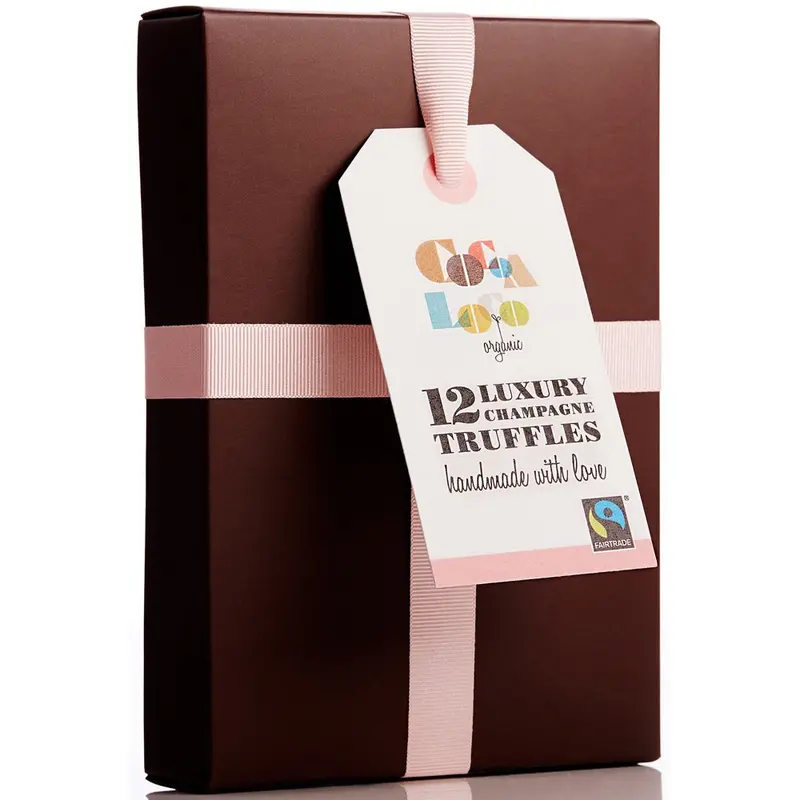Cocoa Loco Milk Chocolate Champagne Truffles X12 Short Dated 1