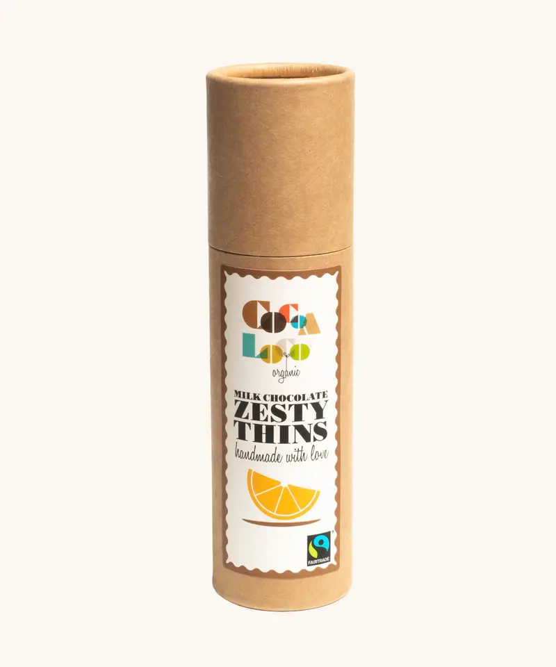 Cocoa Loco Milk Chocolate & Orange Thins 170G 1