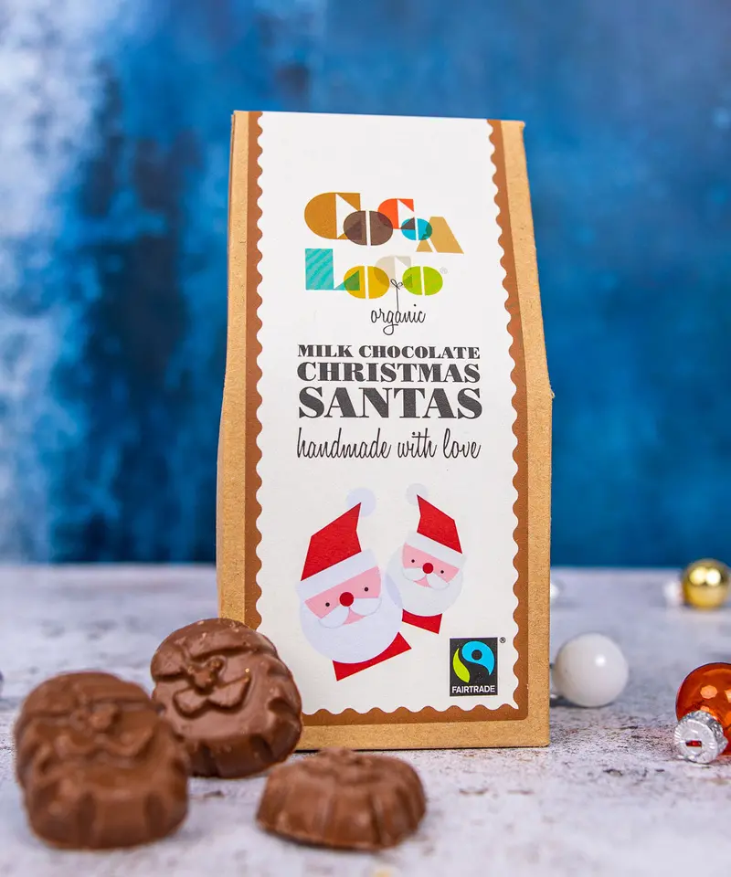 Cocoa Loco Milk Chocolate Santas 100G 1