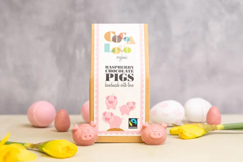 Cocoa Loco Raspberry Chocolate Pigs 100G 2