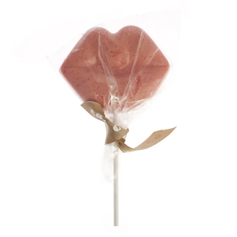 Cocoa Loco White Chocolate & Raspberry Lip Lolly 1