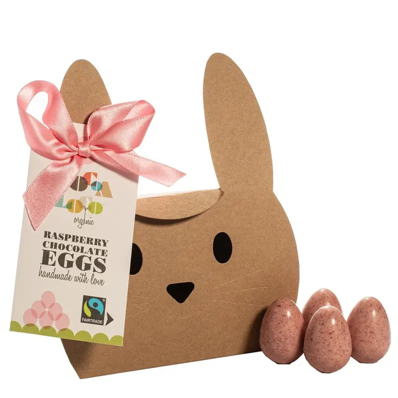 Cocoa Loco White Chocolate & Raspberry Mini Eggs 140G 1