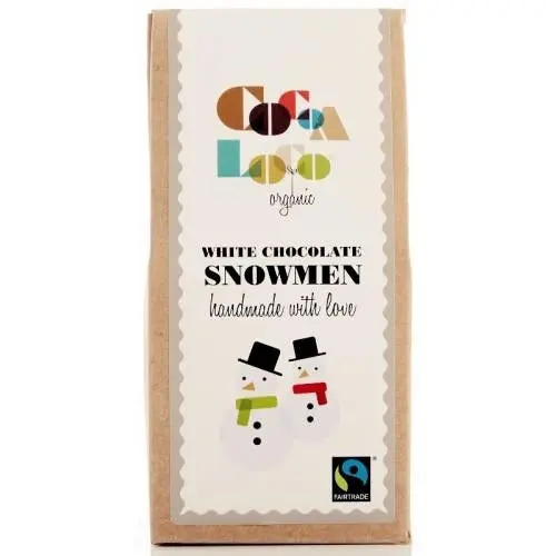 Cocoa Loco White Chocolate Snowmen 110G 1