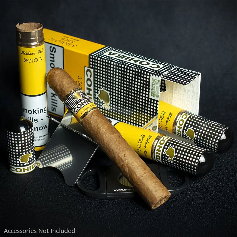 Cohiba Siglo Iv Tubos Cuban Cigars - 3 Pack 1