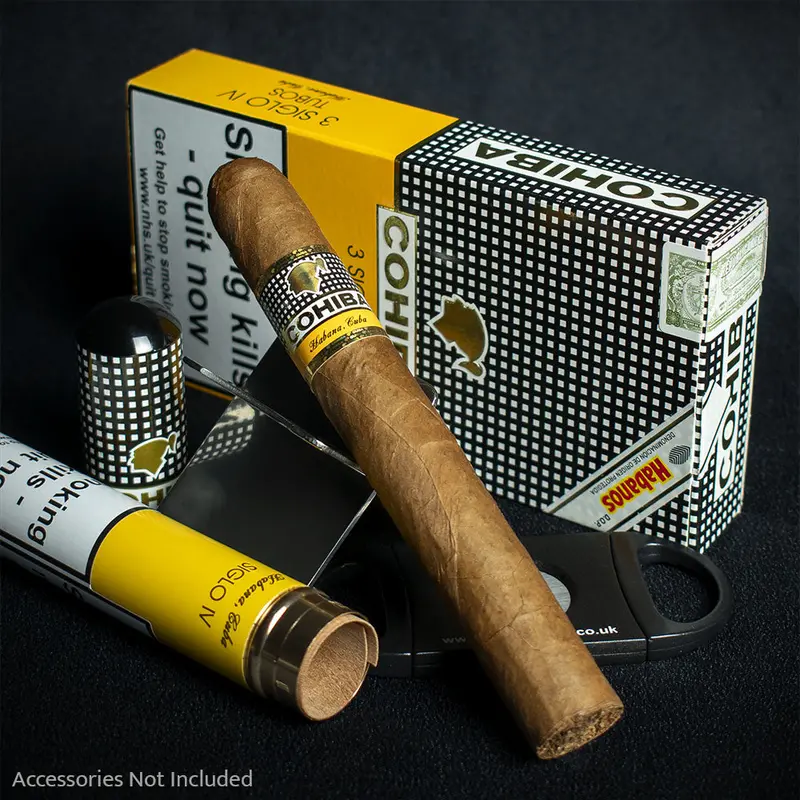Cohiba Siglo Iv Tubos Cuban Cigars - 3 Pack 2