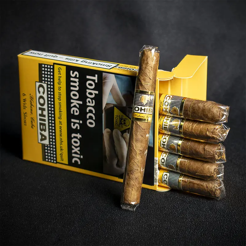 Cohiba Wide Shorts Cuban Cigars - Pack Of 6 1