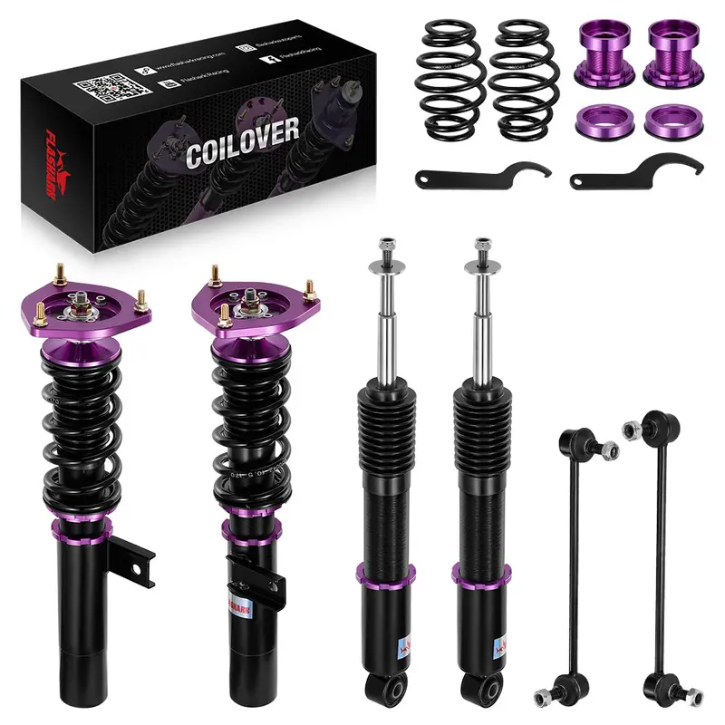 Coilover Shock Absorbers Struts 4Pcs For Vw 2006-2009 Gti/ 2003-2007 Golf Mk5 1