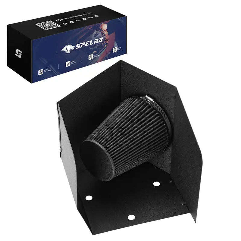 Cold Air Intake Filter & Heat Shield Kit For 1994-2002 Dodge Ram 2500/3500 5.9L Diesel | Spelab 1