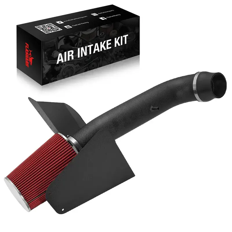 Cold Air Intake For 99-04 Jeep Grand Cherokee Wj V8 W/Heat Shield+Filter 1