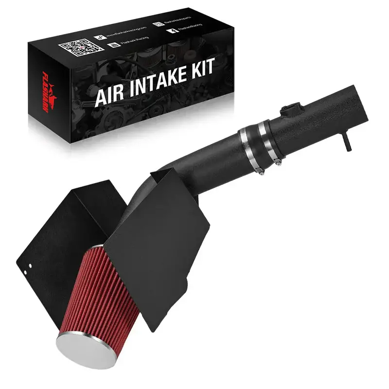 Cold Air Intake Kit For 2005-2008 Ford F150 5.4L V8 With Heat Shield – Black Powder-Coated 1