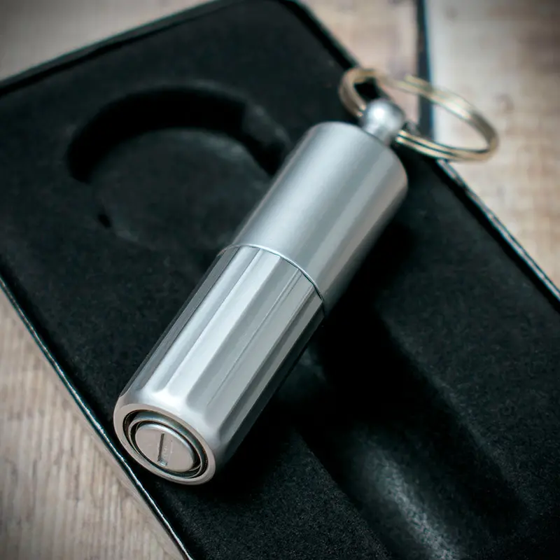 Compact Double Punch Cigar Tool 10Mm & 12Mm - Satin Silver 1