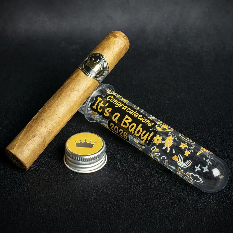 Congratulations Its A Baby Celebration Cigar Gift Tube + Smoke-King Robusto 2