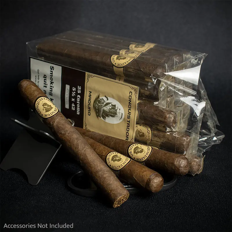 Conquistador Corona Maduro Cigars - Bundle Of 25 1