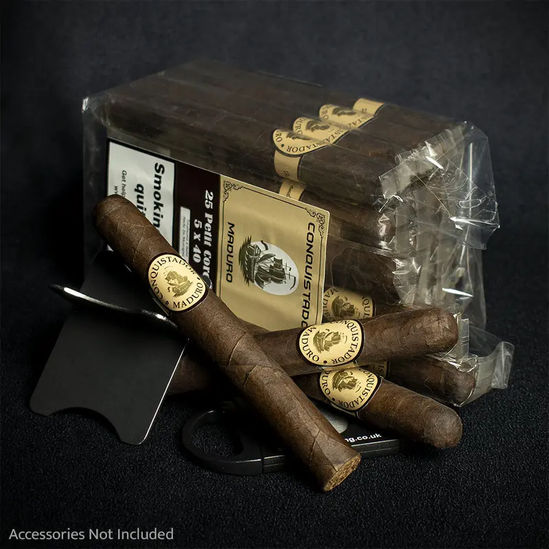 Conquistador Petit Corona Maduro Cigars - Bundle Of 25 1
