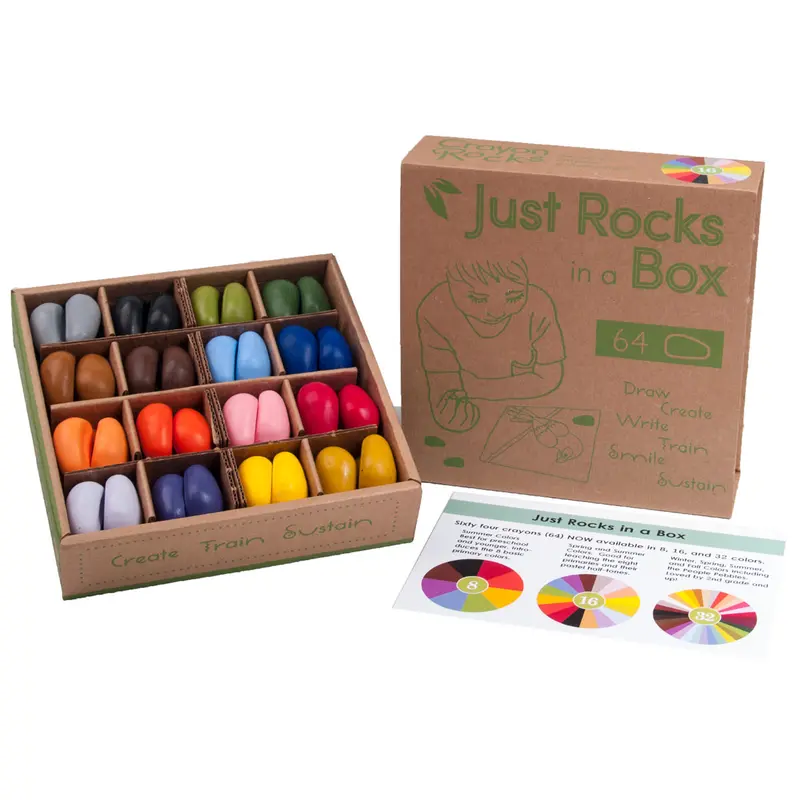 Crayon Rocks 'Just Rocks In A Box' - 64 Crayons, 16 Colours 1