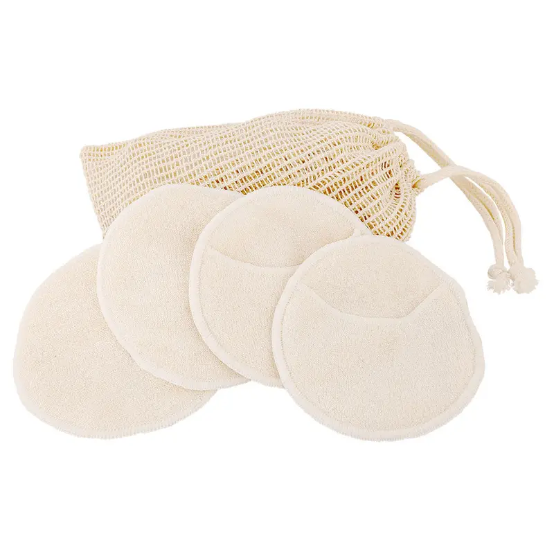 Croll & Denecke Soft Facial Pads In Ramie Bag (Pack Of 4) 1
