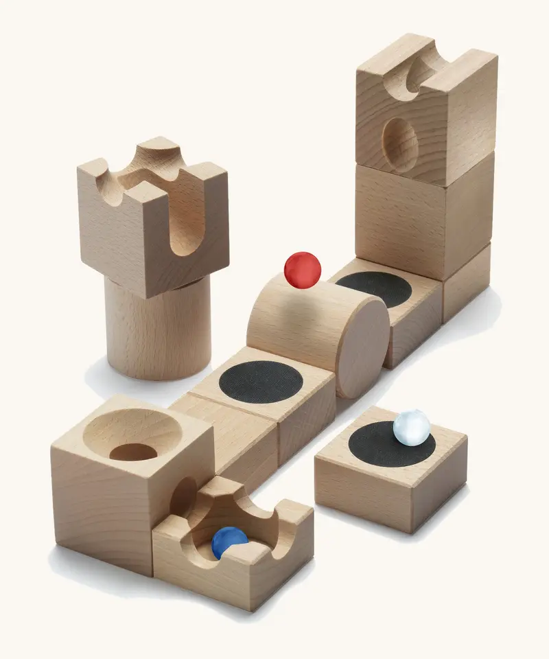 Cuboro Jump Wooden Marble Run Set 1