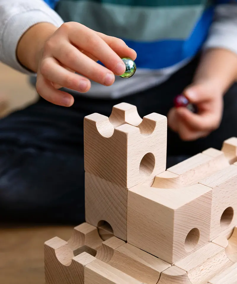 Cuboro Jump Wooden Marble Run Set 2