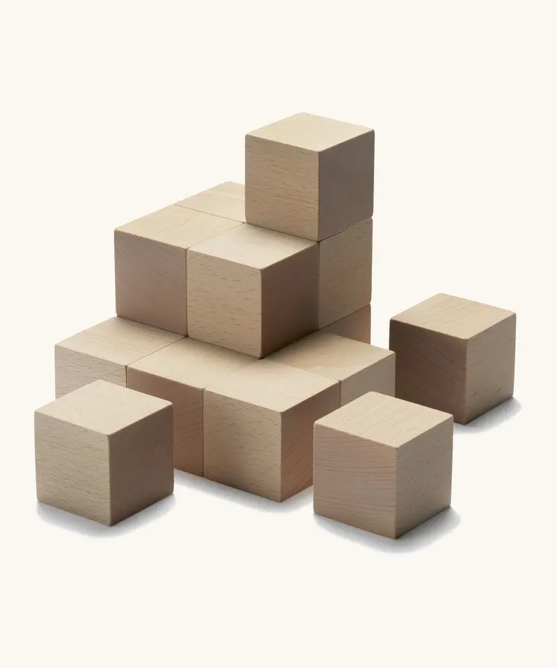 Cuboro Stacking Wooden Cubes - 16 Pieces 1