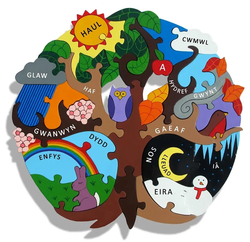 Cymraeg - Alphabet Jigsaws Wooden Seasons 1