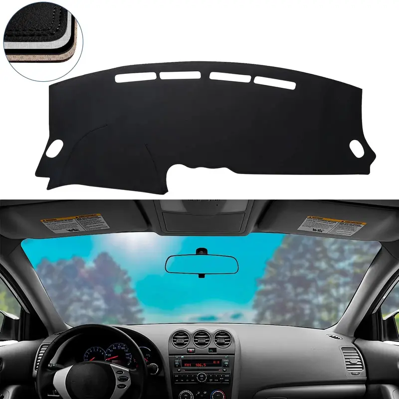 Dash Cover Mat For 2007-2012 Nissan Altima (Leather) 1
