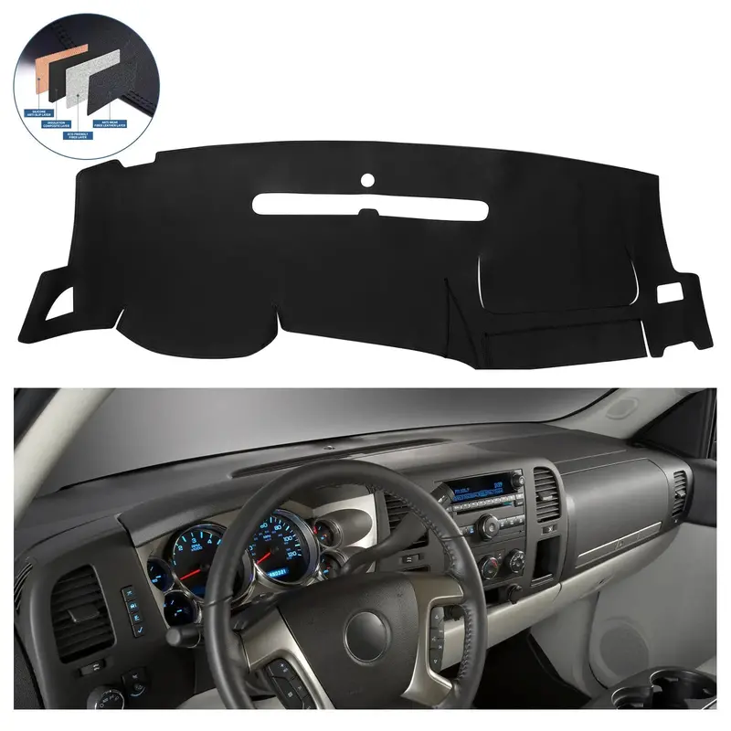 Dash Cover Mat For 2007-2013 Chevrolet Chevy Silverado Gmc Sierra 1