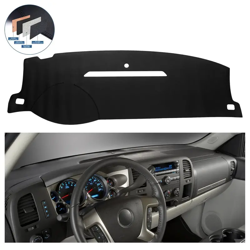 Dash Cover Mat For 2007-2014 Chevrolet Chevy 1500 2500 1