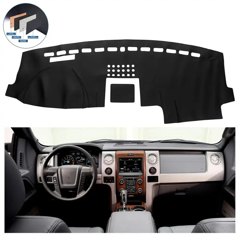 Dash Cover Mat For 2015-2018 Ford F150 Pickup Truck 1