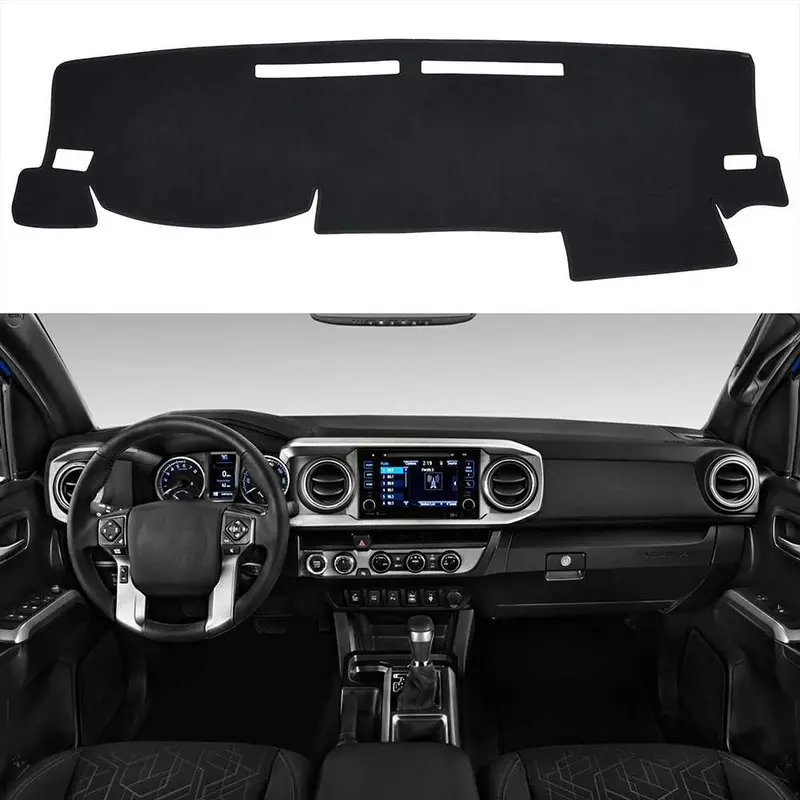 Dash Cover Mat For 2016-2021 Toyota Tacoma (Suede) 1