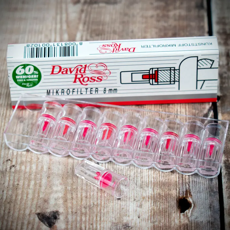 David Ross Cigarette Filters - Standard 8Mm 2