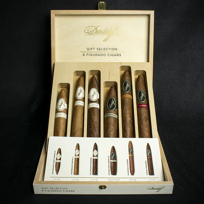 Davidoff Figurado Selection 6'S - 6 Cigar Sampler / Gift Box 1