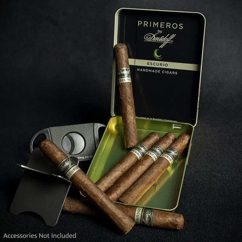 Davidoff Primeros Escurio Petit Panetela Cigars - Tin Of 6 1