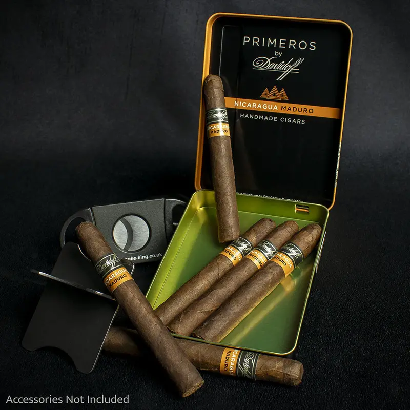 Davidoff Primeros Nicaragua Maduro Petit Panetela Cigars - Tin Of 6 1