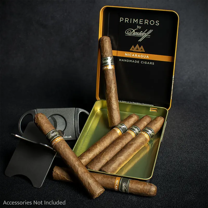 Davidoff Primeros Nicaragua Petit Panetela Cigars - Tin Of 6 1