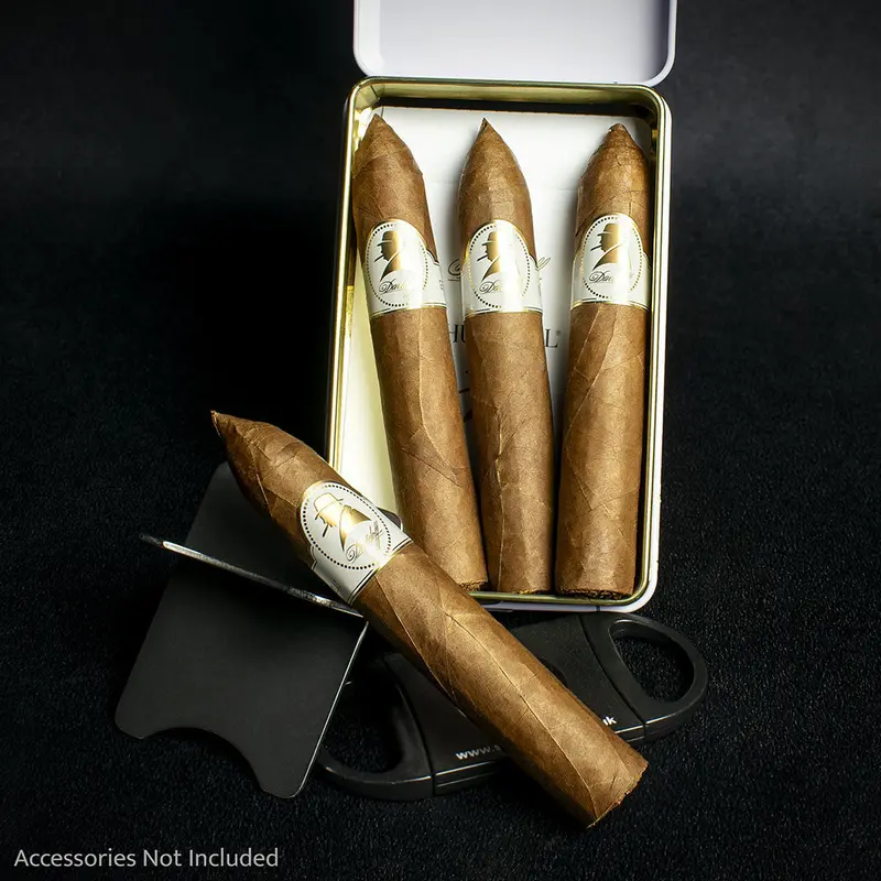 Davidoff Winston Churchill The Traveller Belicoso Cigars - Tin Of 4 1