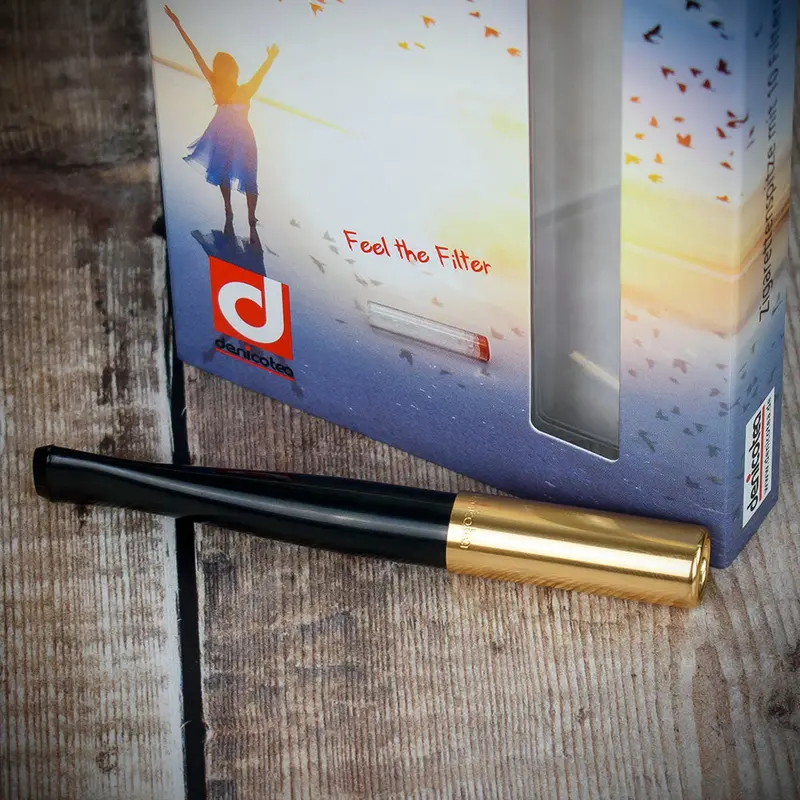 Denicotea Cigarette Holder - Gold 252 1