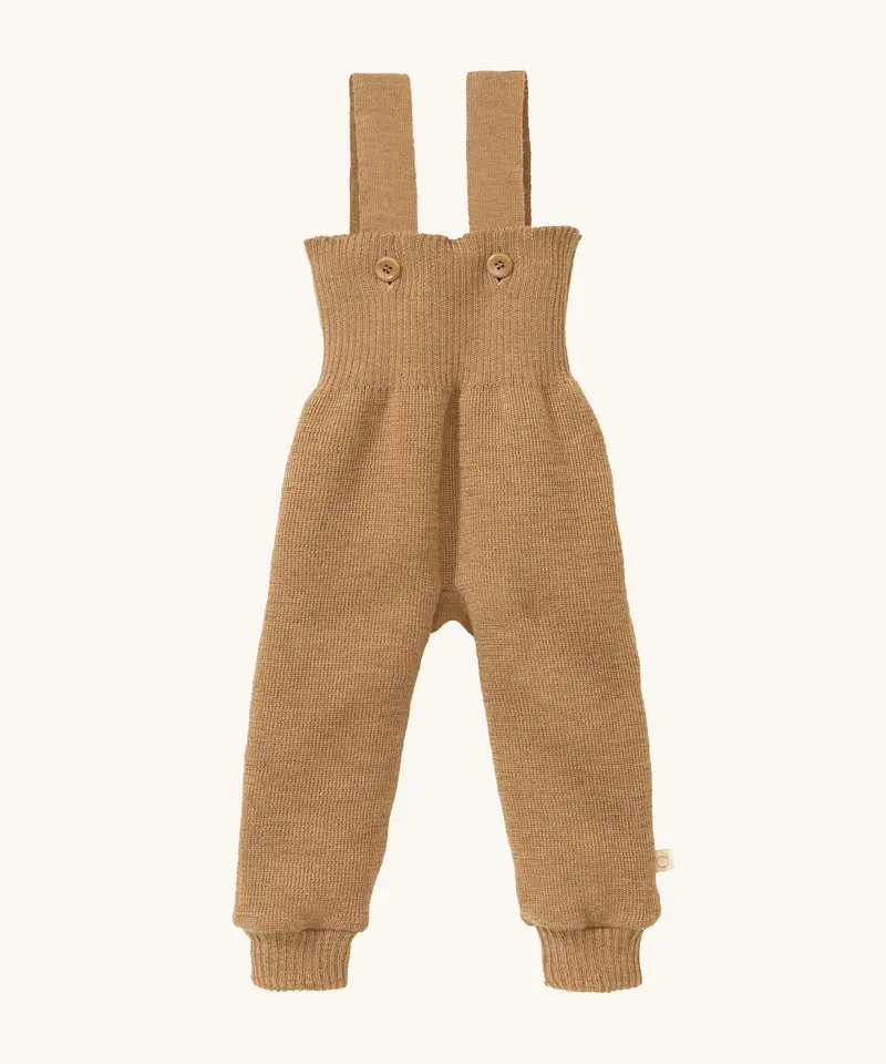Disana Merino Wool Dungarees - Caramel 1