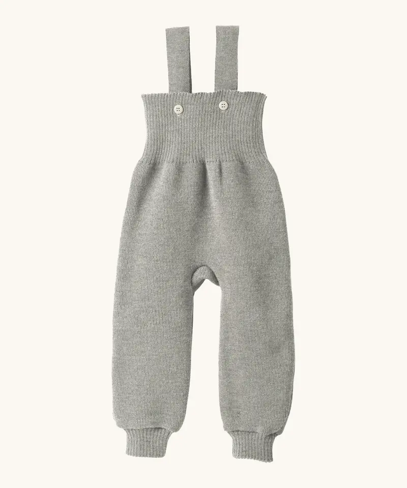 Disana Merino Wool Dungarees - Grey 1