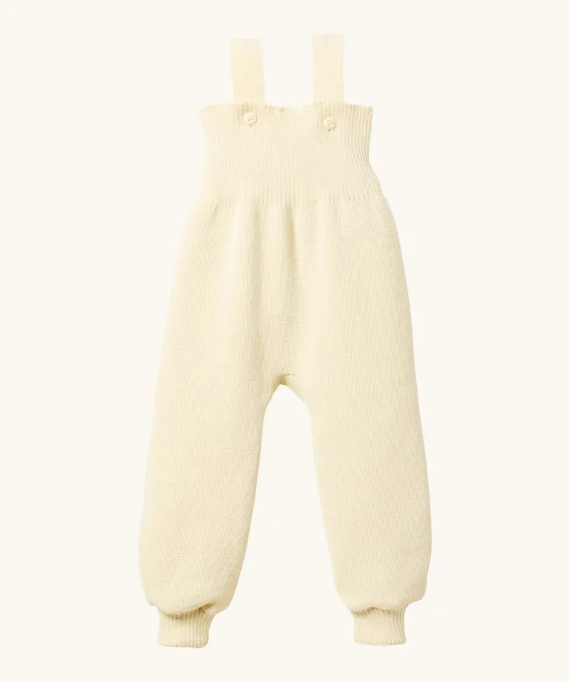 Disana Merino Wool Dungarees - Natural 1