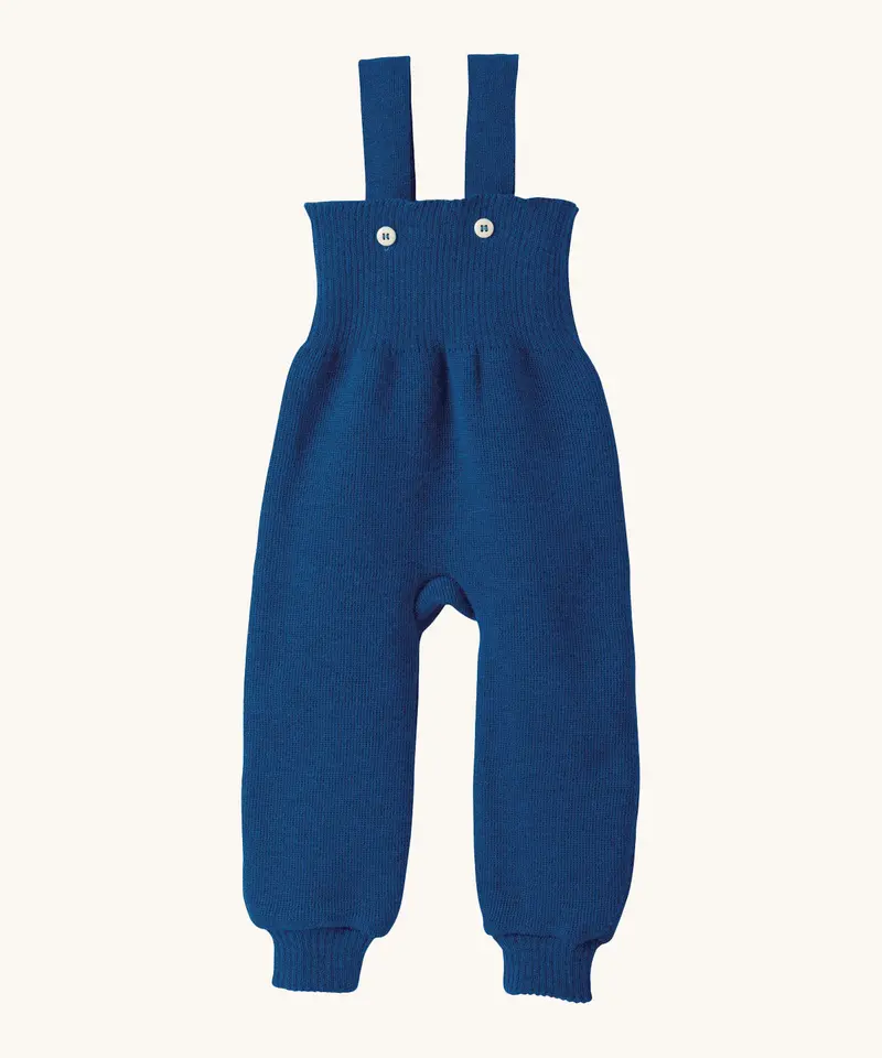 Disana Merino Wool Dungarees - Navy 1