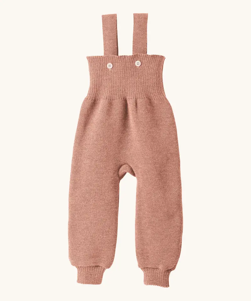 Disana Merino Wool Dungarees - Rose 1