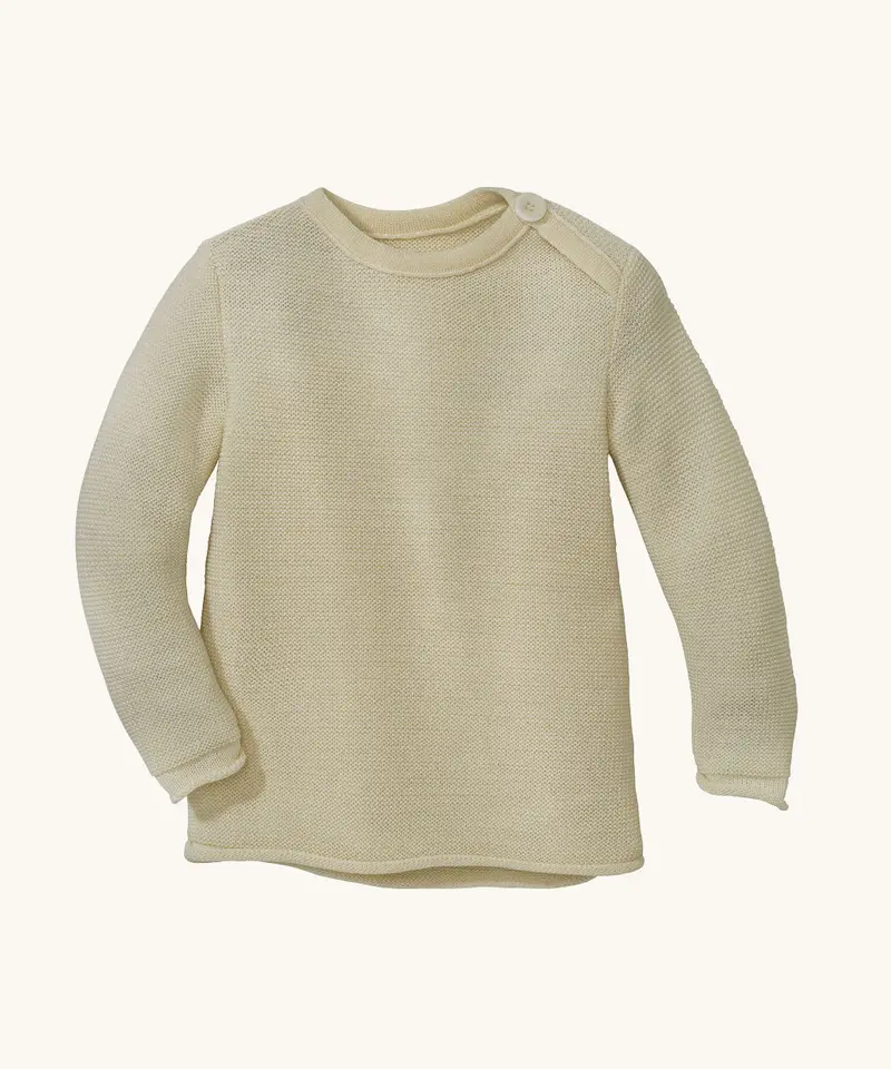 Disana Merino Wool Melange Jumper - Natural 1