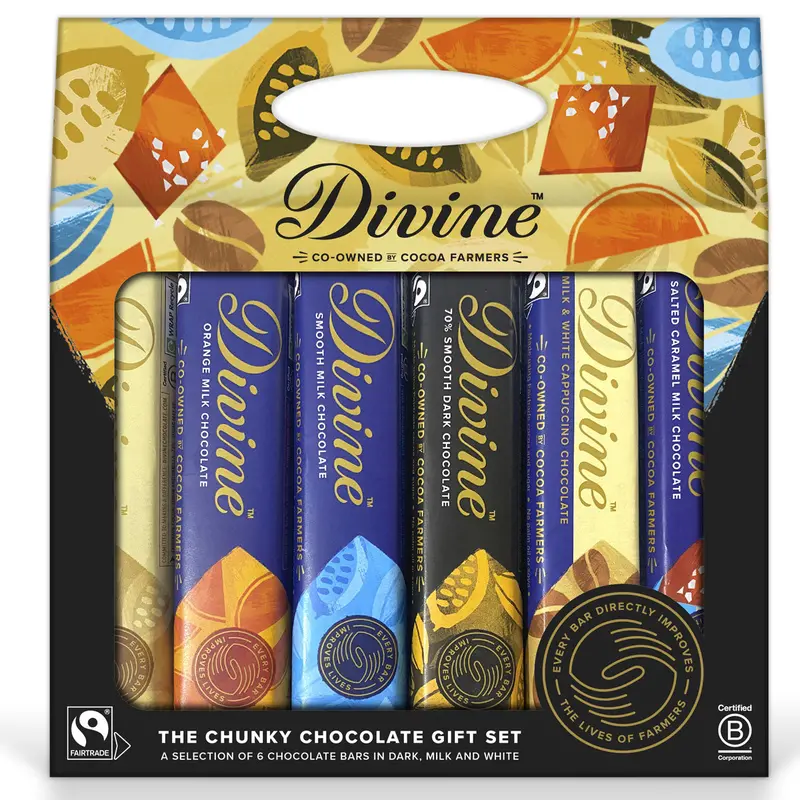 Divine Fairtrade Chunky Chocolate Gift Pack 1