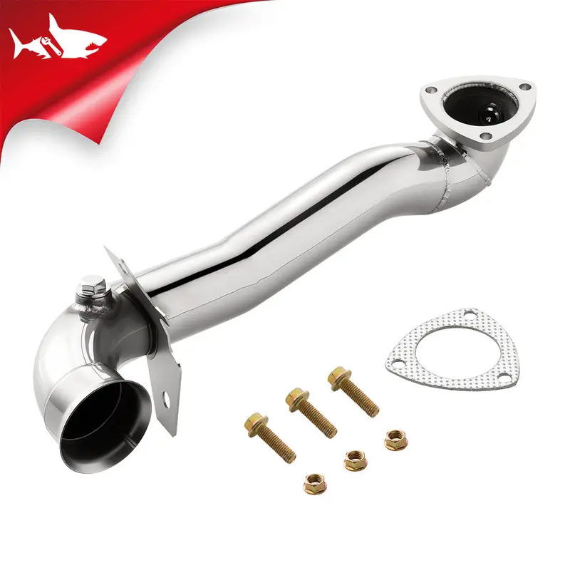 Downpipe Exhaust For 2007-2016 Mini Cooper R55-R61 1.6L Turbo 2.5 Inch With 2 O2 Sensor Bungs 2