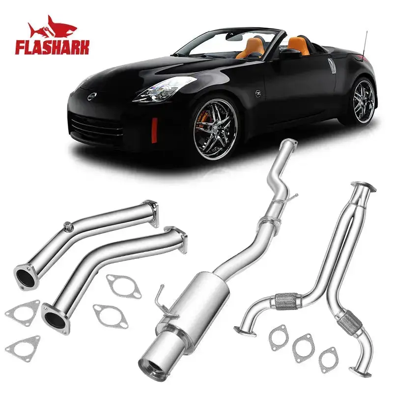 Downpipe Exhaust/Test Pipes For 2003-2007 Nissan 350Z With Gaskets And Bolts 5