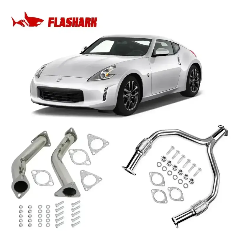 Downpipe Exhaust/Test Pipes For 2008-2018 Nissan 370Z Infiniti G37 Z34 3
