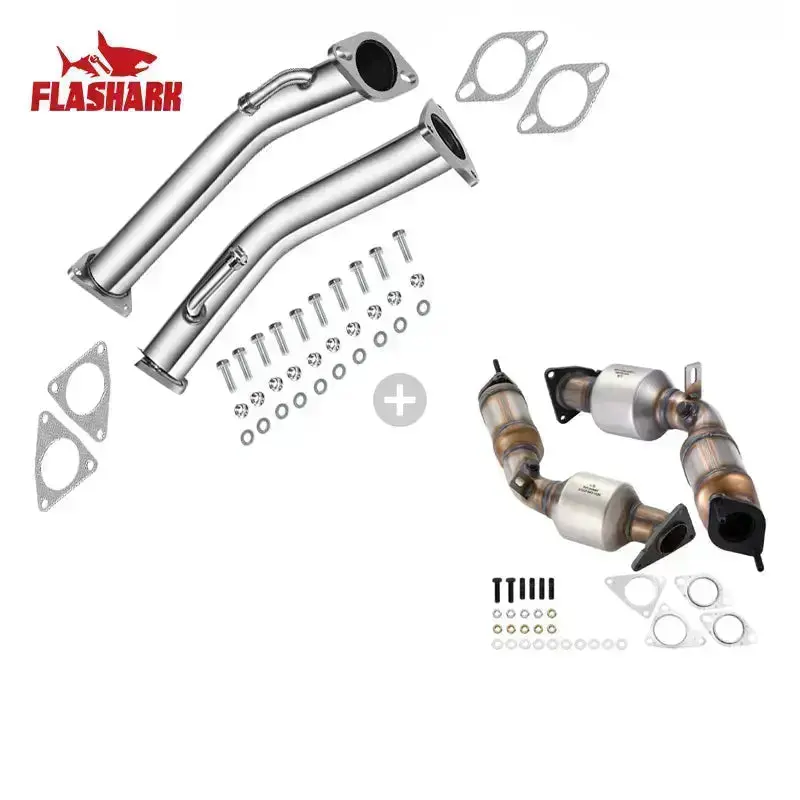 Downpipe Exhaust/Test Pipes For 2008-2018 Nissan 370Z Infiniti G37 Z34 5